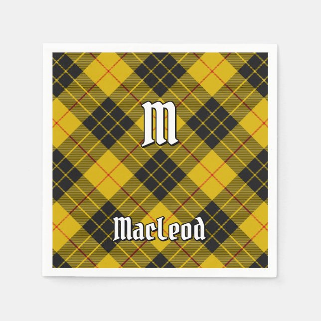 Clan Macleod of Lewis Tartan Napkin (Front)