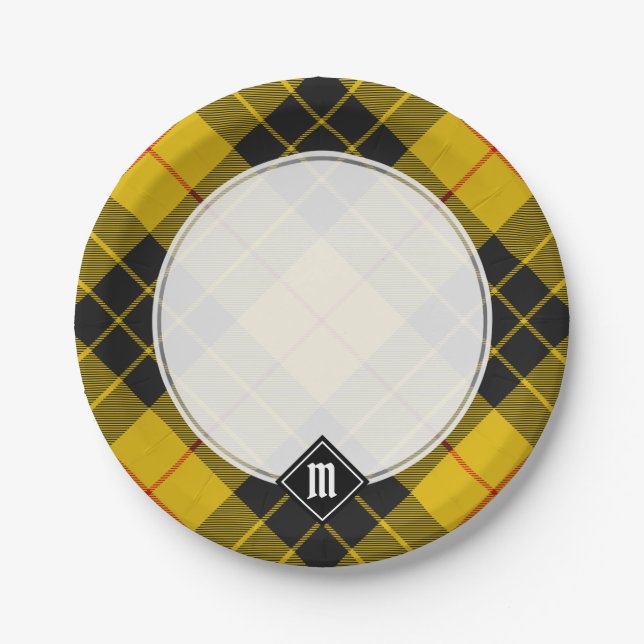 Clan Macleod of Lewis Tartan Paper Plate (Front)