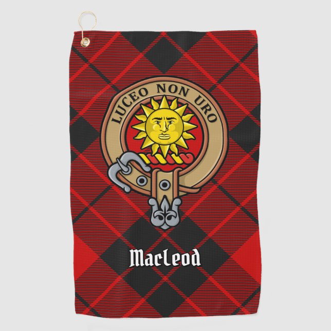 Clan MacLeod of Raasay Crest Golf Towel (Front)