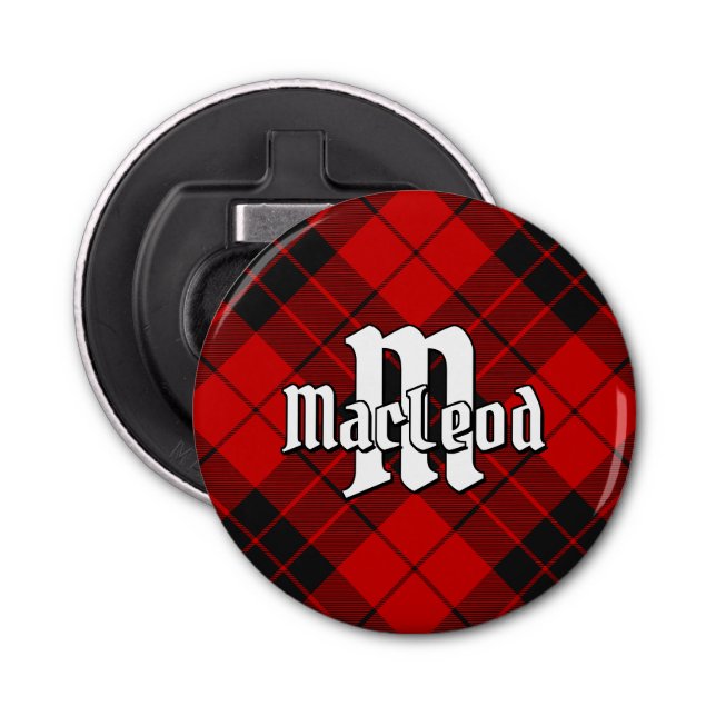 Clan Macleod of Raasay Tartan Bottle Opener (Front)