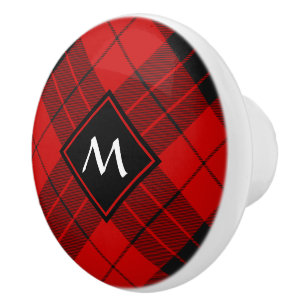 Clan Macleod of Raasay Tartan Ceramic Knob