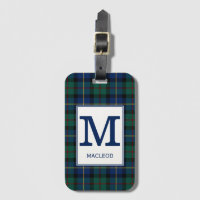 Clan MacLeod of Skye Tartan Monogrammed