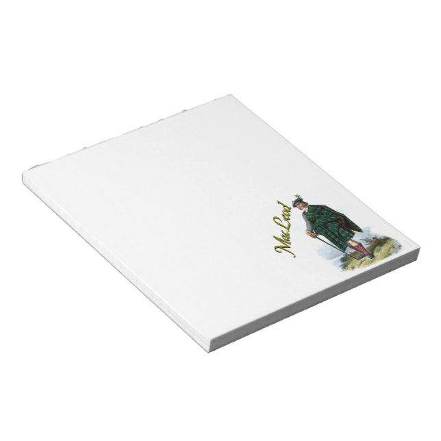 Clan MacLeod Scottish Dream Notepad (Angled)