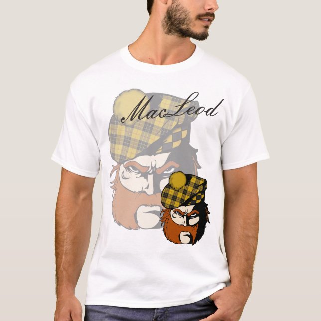 Clan MacLeod Scottish Warrior T-Shirt (Front)