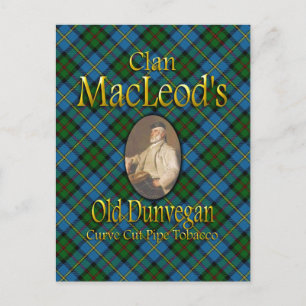 Clan MacLeod's Old Dunvegan Pipe Tobacco Postcard