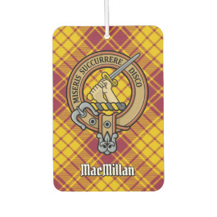 Clan MacMillan Crest over Dress Tartan Air Freshener