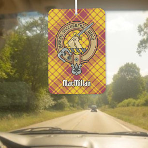 Clan MacMillan Crest over Dress Tartan Air Freshener