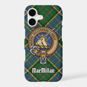 Clan MacMillan Crest over Hunting Tartan