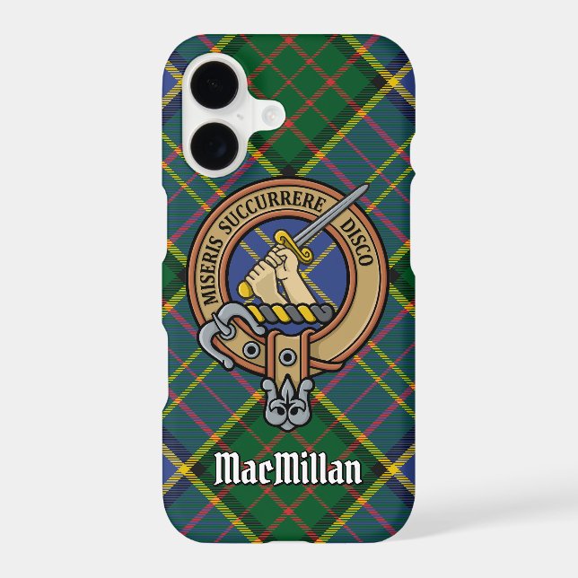 Clan MacMillan Crest sur la chasse Tartan (Verso)