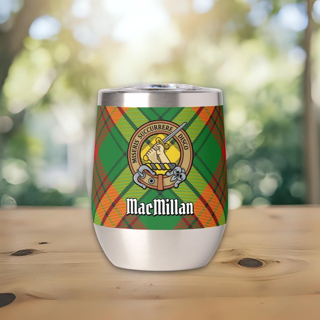 Clan MacMillan Crest sur Tartan (Créateur téléchargé)