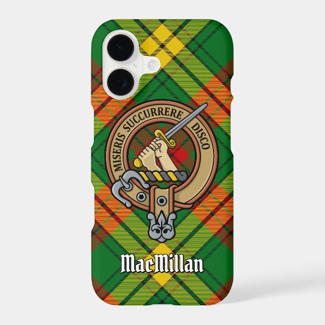 Clan MacMillan Crest sur Tartan (Verso)