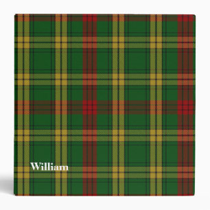 Clan MacMillan Custom Tartan Plaid Binder