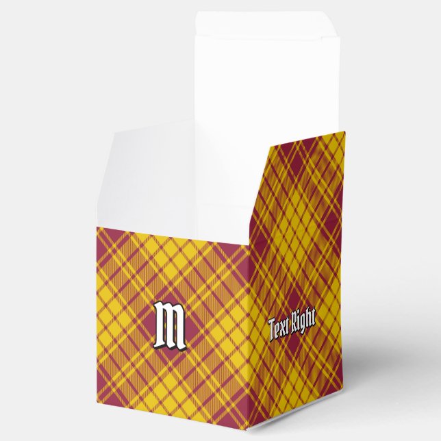 Clan MacMillan Dress Tartan Favor Box (Opened)