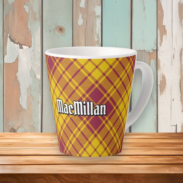 Clan MacMillan Dress Tartan Latte Mug (Creator Uploaded)