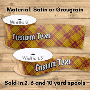 Clan MacMillan Dress Tartan Satin Ribbon