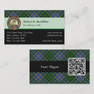 Clan MacMillan Hunting Tartan Business Card