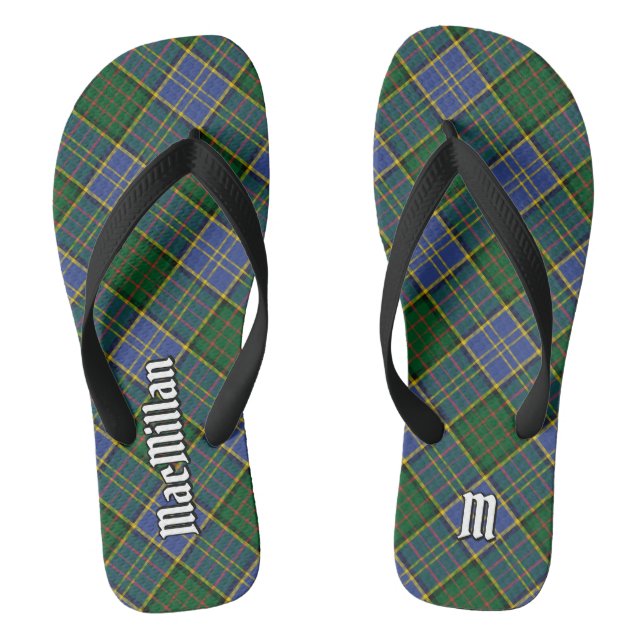 Clan MacMillan Hunting Tartan Flip Flops (Footbed)
