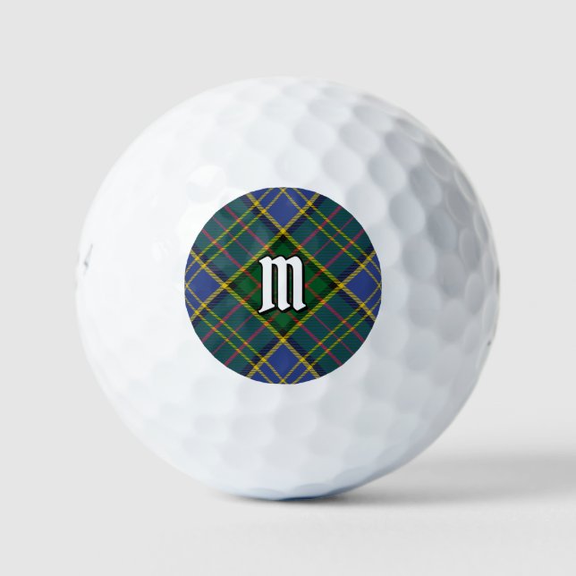 Clan MacMillan Hunting Tartan Golf Balls (Front)