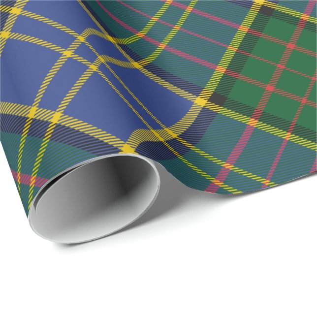 Clan MacMillan Hunting Tartan Wrapping Paper (Roll Corner)