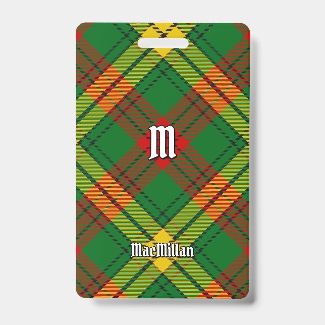 Clan MacMillan Tartan Badge (Front)