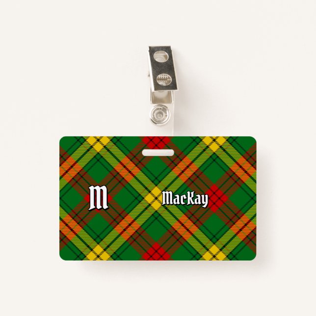 Clan MacMillan Tartan Badge (Front with Clip)