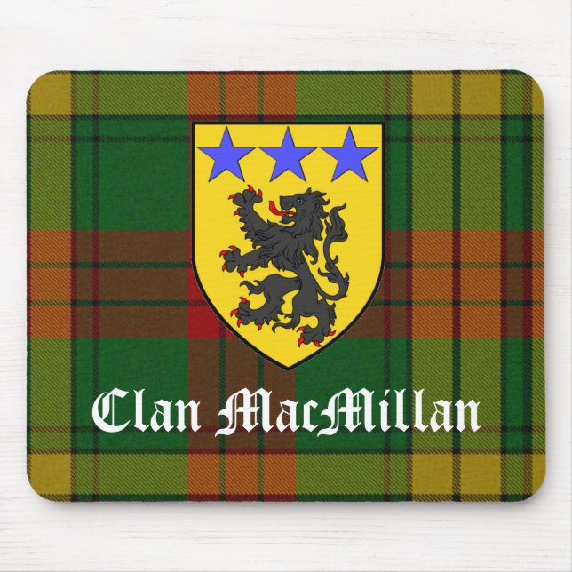 Clan MacMillan Tartan & COA Mousepad (Front)