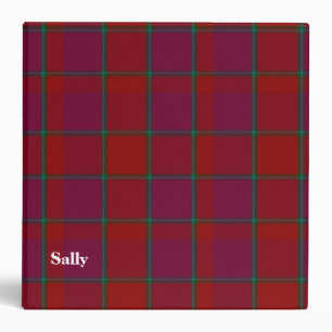 Clan MacNab Custom Tartan Plaid Binder
