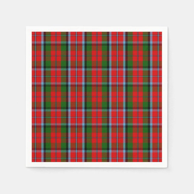 Clan MacNaughton Tartan Napkin (Front)