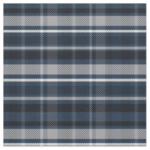Clan Macneil Blue Scottish Tartan checks pattern Fabric