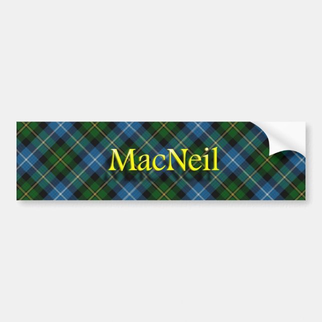 Clan MacNeil Scottish Bumper Sticker (Front)