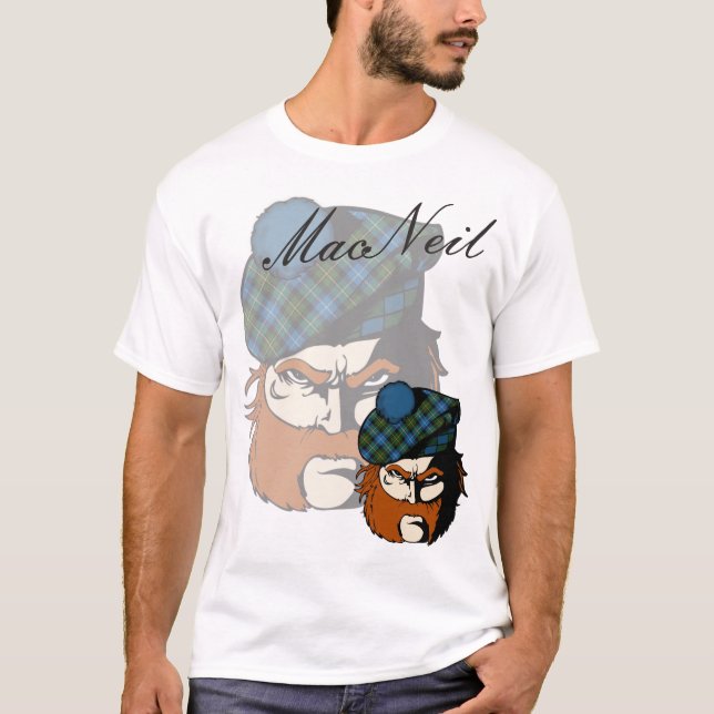 Clan MacNeil Scottish Warrior T-Shirt (Front)