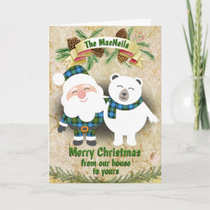 Clan MacNeil Tartan Plaid Christmas Holiday Card