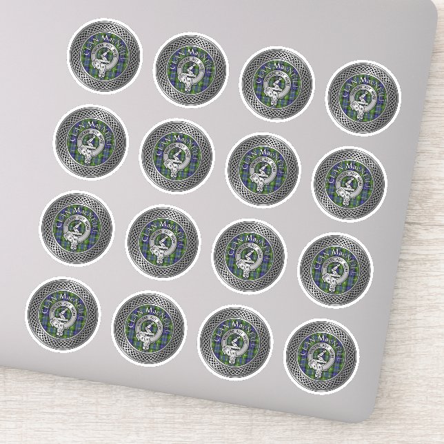 Clan MacNeill de Gigha Crest & Tartan Sticker (Détail)