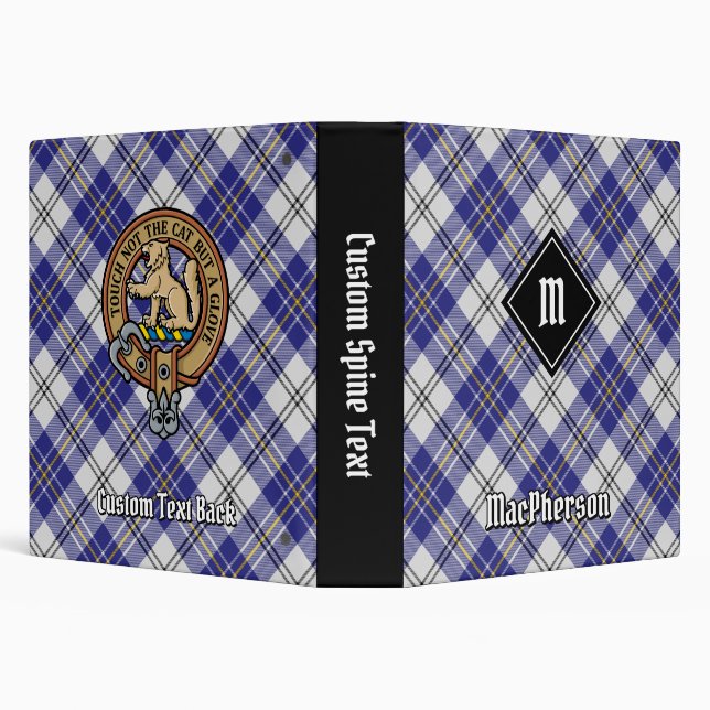 Clan MacPherson Blue Dress Tartan Binder (Background)