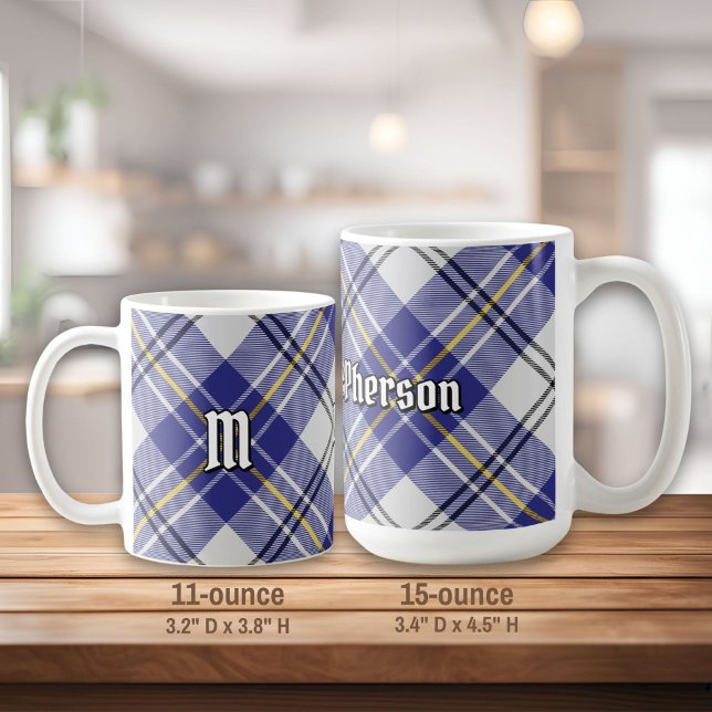Clan MacPherson Blue Dress Tartan Coffee Mug (Creator Uploaded)
