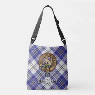 Clan MacPherson Blue Dress Tartan Crossbody Bag