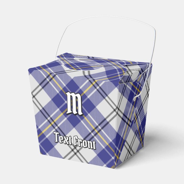 Clan MacPherson Blue Dress Tartan Favour Box (Front Side)
