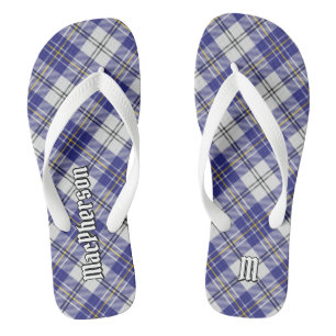 Clan MacPherson Blue Dress Tartan Flip Flops
