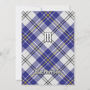 Clan MacPherson Blue Dress Tartan Invitation