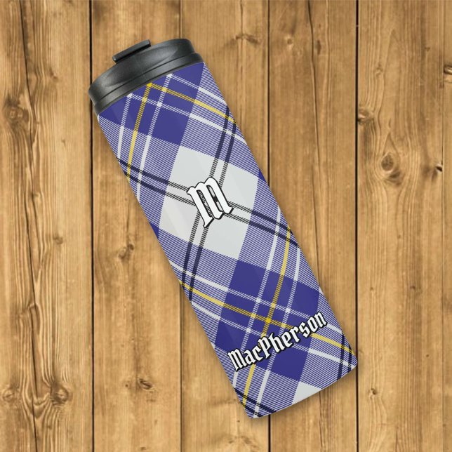 Clan MacPherson Blue Dress Tartan Thermal Tumbler (Creator Uploaded)