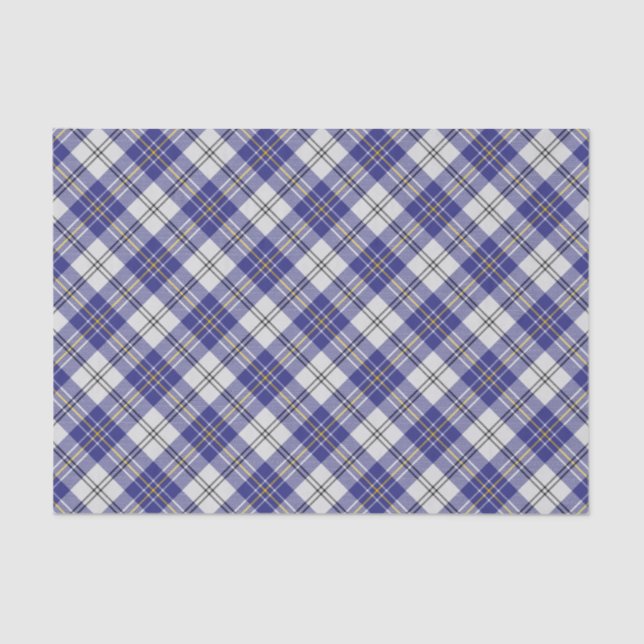 Clan MacPherson Blue Dress Tartan Tissue Paper (Front)