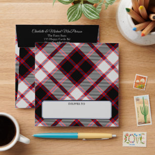 Clan MacPherson Chasse Enveloppe Tartan