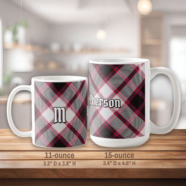Clan MacPherson Chasse Tartan Coffee Mug (Créateur téléchargé)