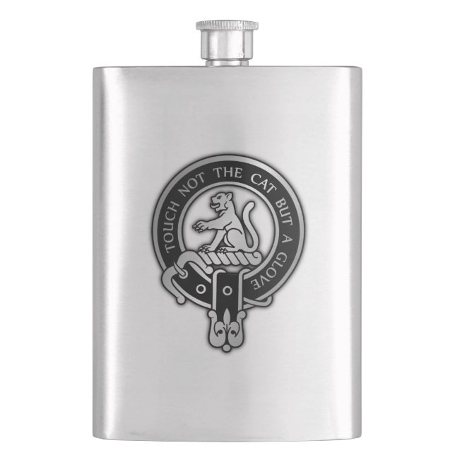 Clan MacPherson Crest Flask (Front)