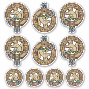 Clan MacPherson Crest Sticker Set