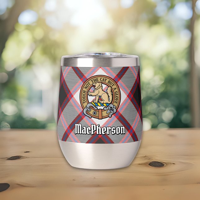 Clan MacPherson Crest sur la chasse Tartan (Créateur téléchargé)