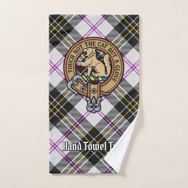 Clan MacPherson Crest sur le tatan de robe (Serviette à main)