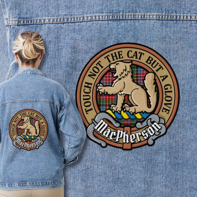 Clan MacPherson Crest sur Tartan (Créateur téléchargé)