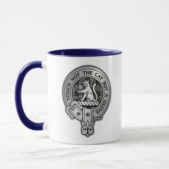 Clan MacPherson Crest & Tartan Mug (Left)