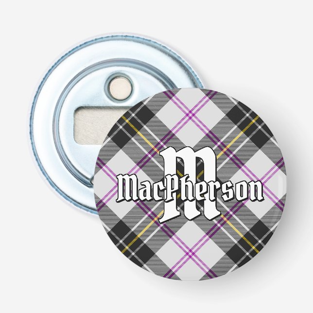 Clan MacPherson Dress Tartan Bottle Opener (Front)